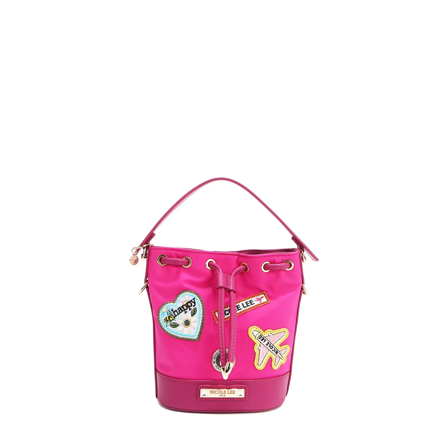 COLOR PATCH BUCKET BAG