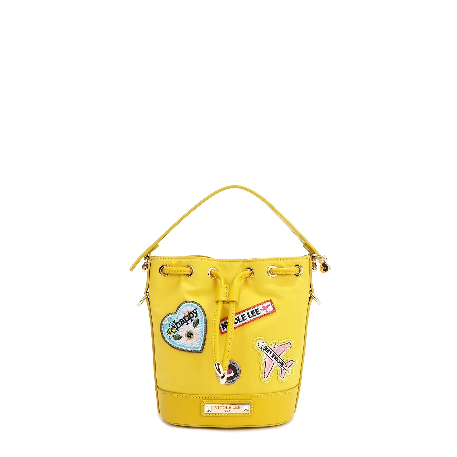 COLOR PATCH BUCKET BAG