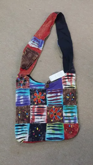 Colorful Patchwork Hobo Bag