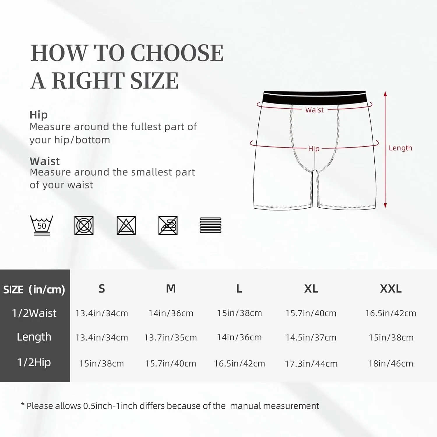 Colors Envelope Pattern Mens Extended Underwear Length Boxer Briefs Comfort Breathable Underwear For Men
