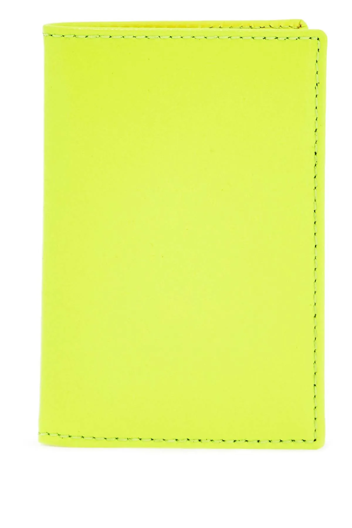 compact wallet in fluorescent yellow goat leather SA6400SF YELLOW