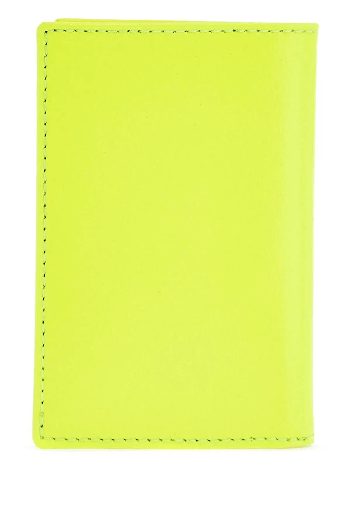compact wallet in fluorescent yellow goat leather SA6400SF YELLOW