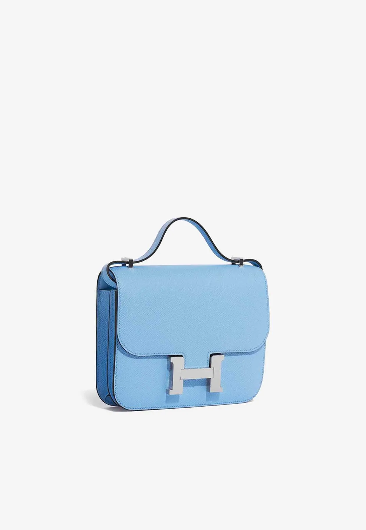 Constance 18 in Bleu Celeste Epsom with Palladium Hardware