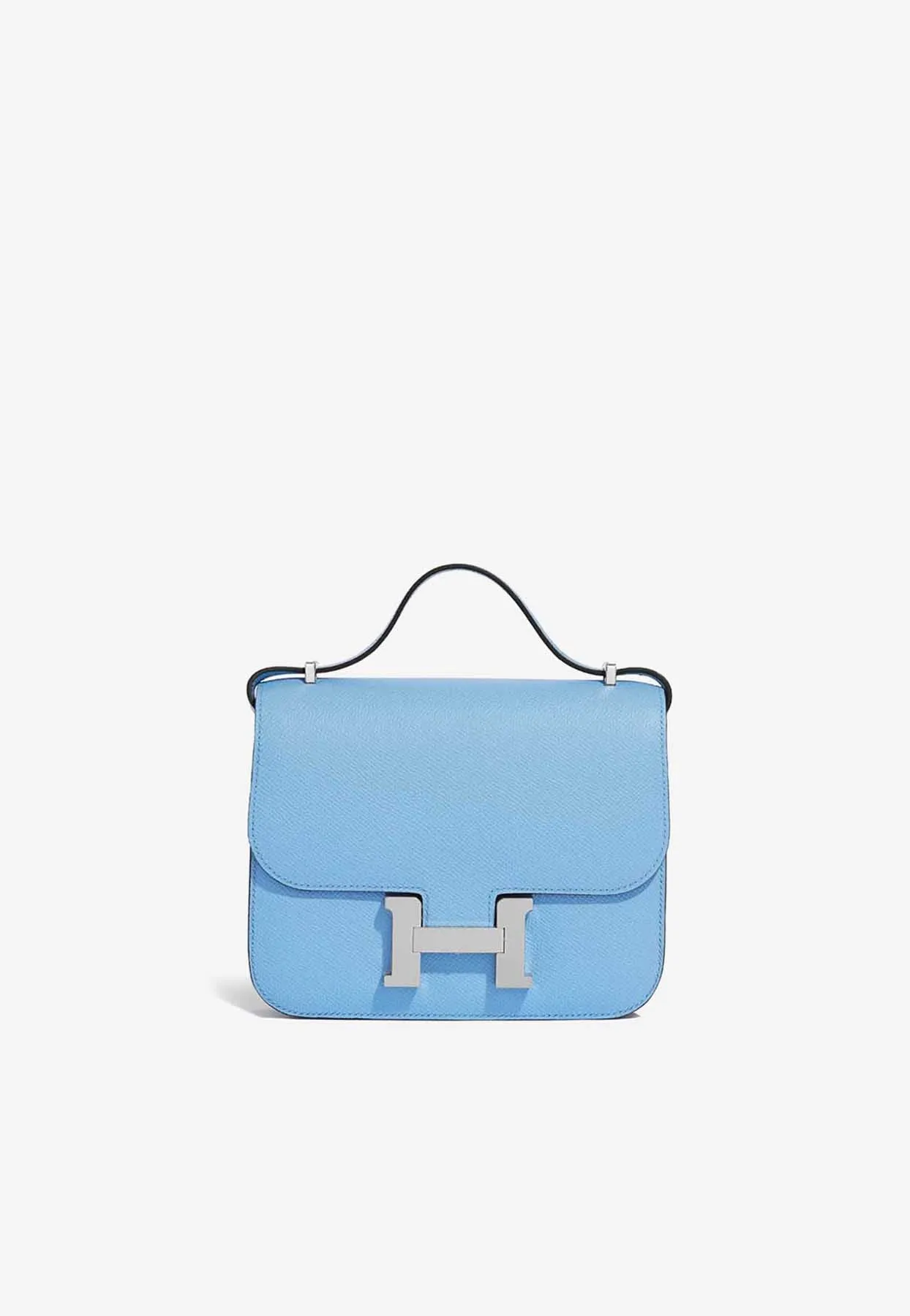 Constance 18 in Bleu Celeste Epsom with Palladium Hardware