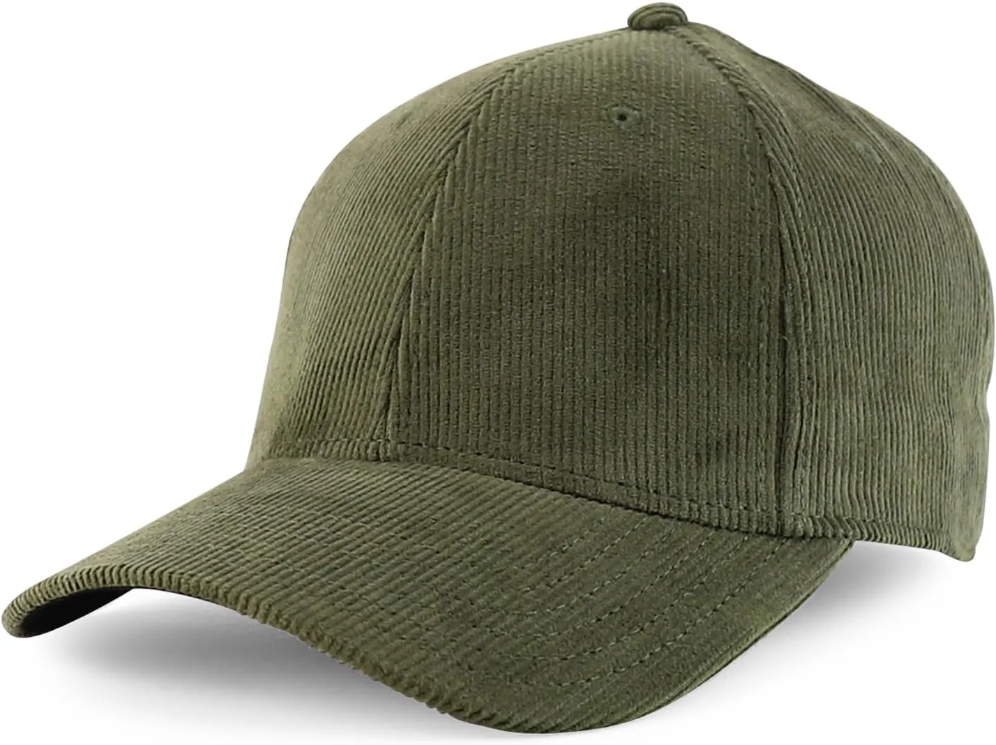Cotton Structured 6 Panel Corduroy Baseball Cap