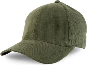 Cotton Structured 6 Panel Corduroy Baseball Cap