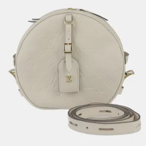 Creme Empreinte Boite Chapeau Souple MM Shoulder Bag