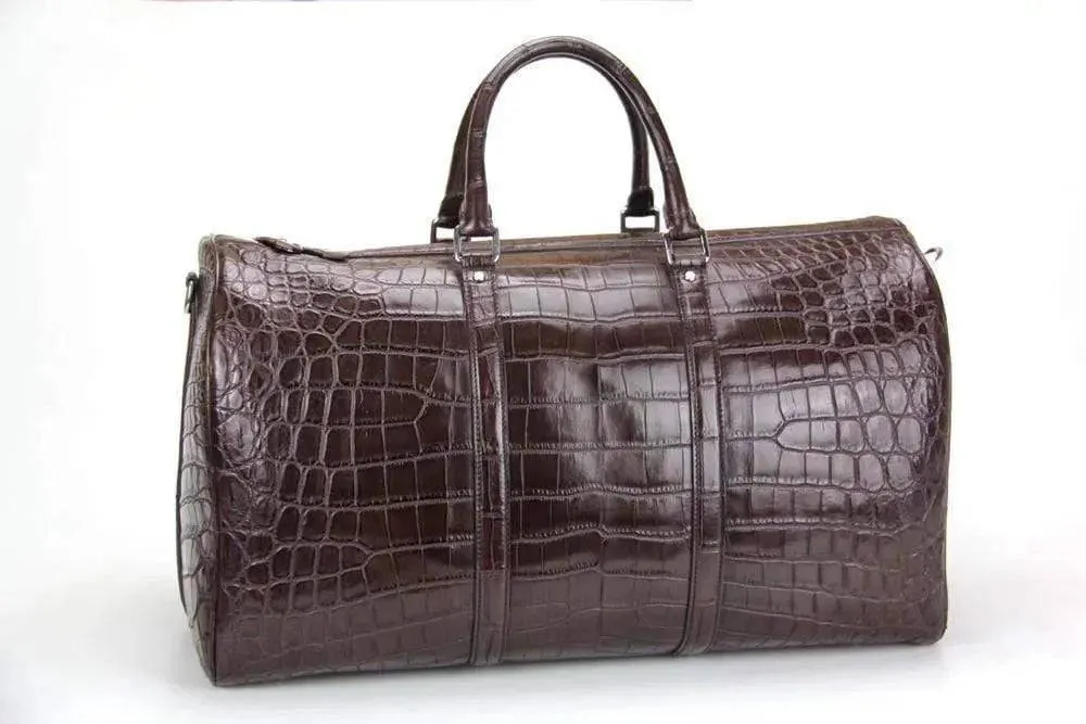 Crocodile Belly Small Super  Travel Duffel Bag