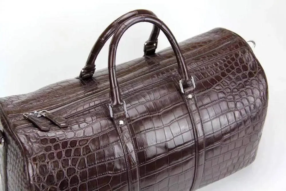 Crocodile Belly Small Super  Travel Duffel Bag