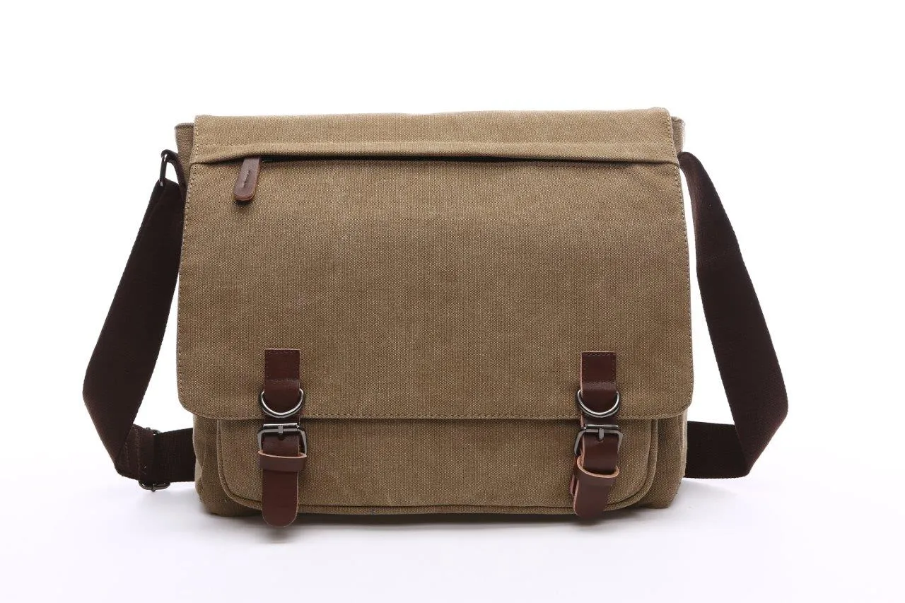 Crosstown Canvas Messenger Bag 15 inch