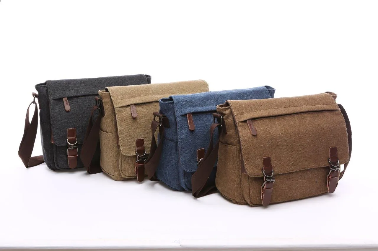 Crosstown Canvas Messenger Bag 15 inch