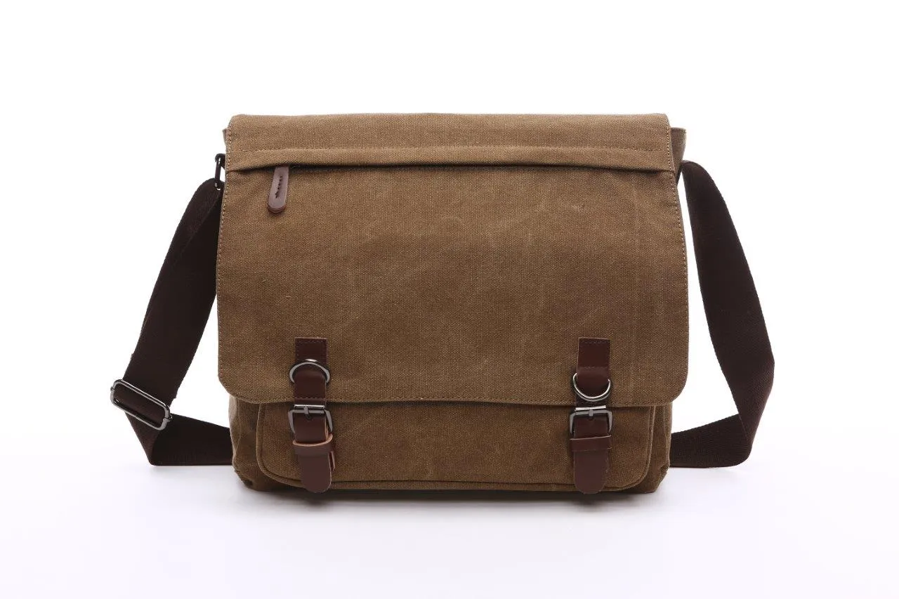 Crosstown Canvas Messenger Bag 15 inch