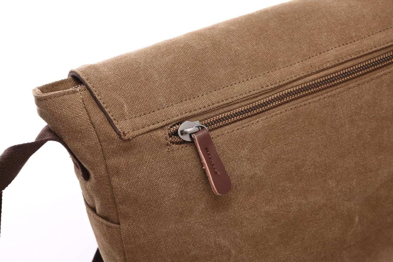 Crosstown Canvas Messenger Bag 15 inch