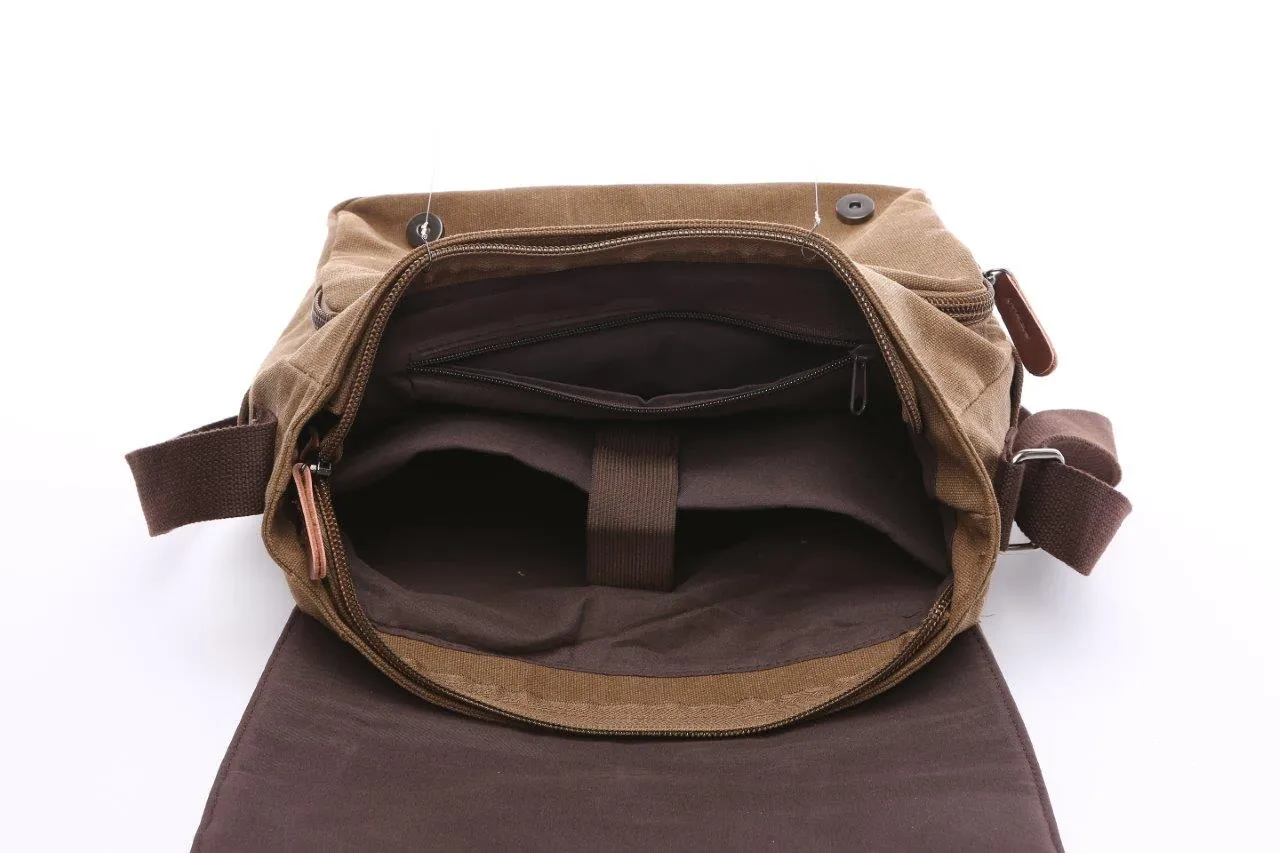Crosstown Canvas Messenger Bag 15 inch