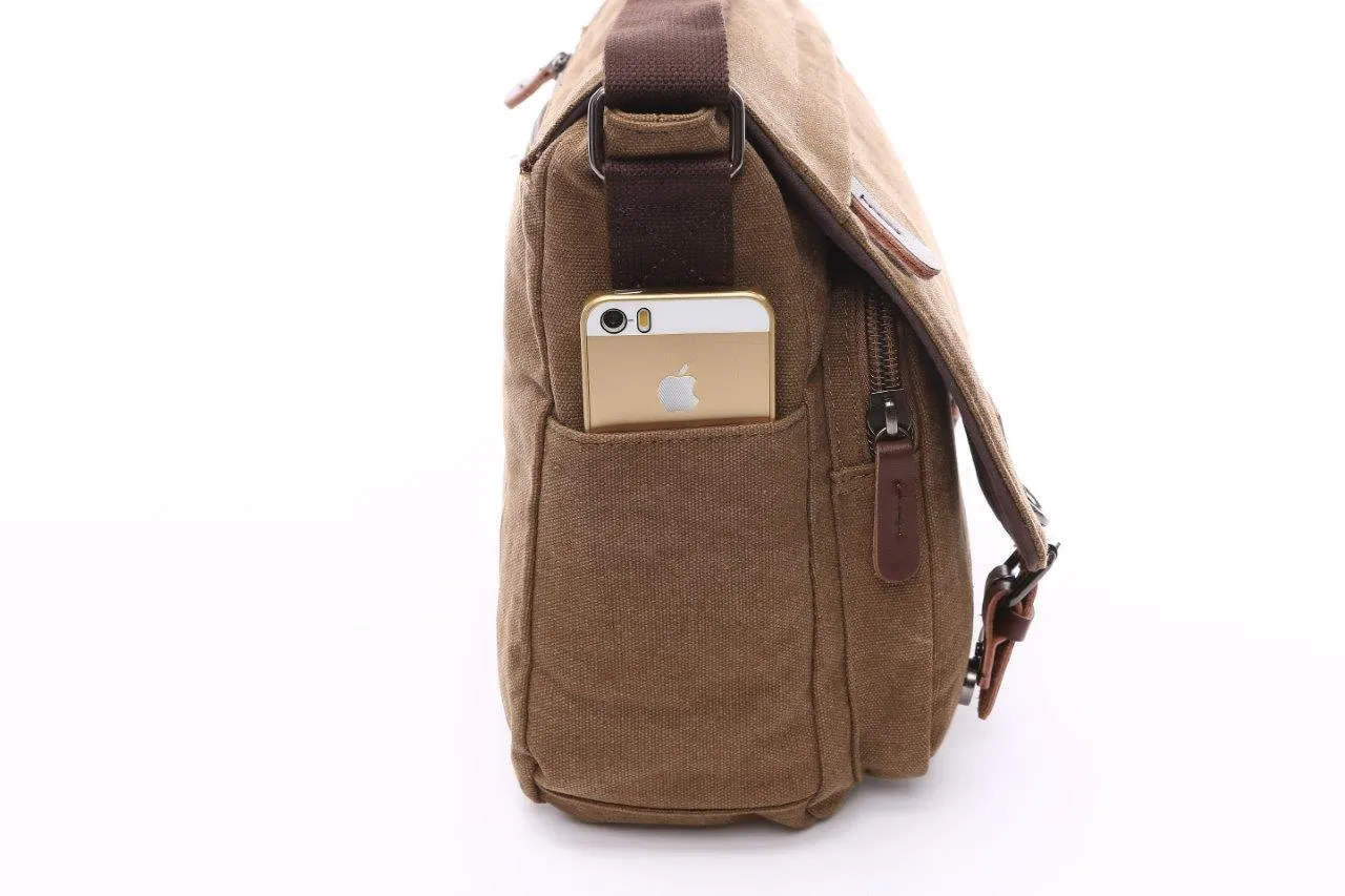 Crosstown Canvas Messenger Bag 15 inch