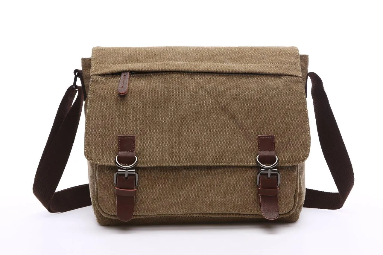 Crosstown Canvas Messenger Bag 15 inch