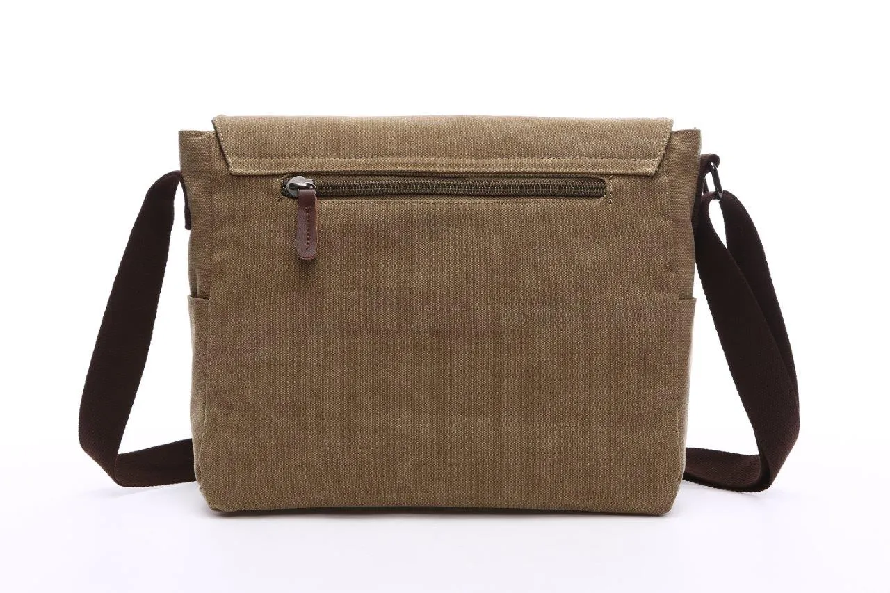 Crosstown Canvas Messenger Bag 15 inch
