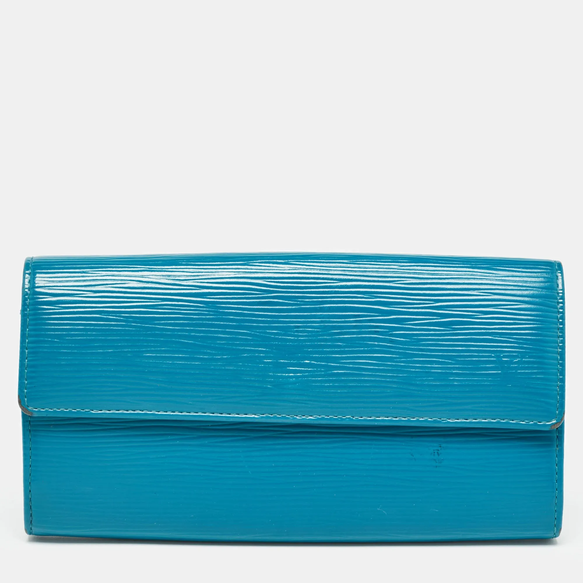 Cyan Epi Leather Sarah Wallet