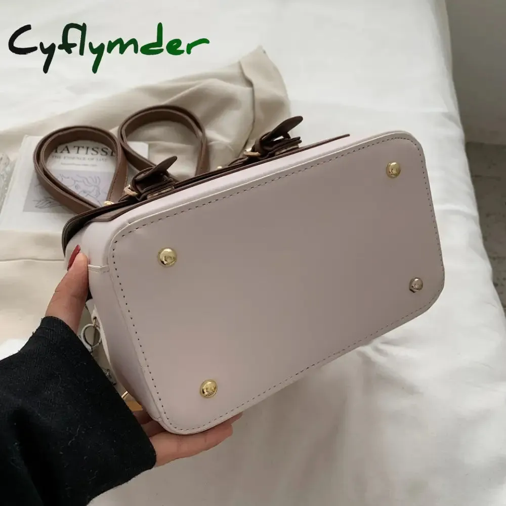 Cyflymder New Women Designer Backpacks High Quality Leather Travel Backpack Sac A Dos Small School Bags for Teenage Girls Female Back Pack