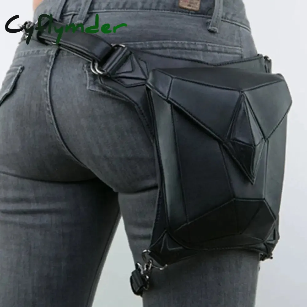 Cyflymder Steampunk Waist Leg Bags Women Men Victorian Style Holster Bag Motorcycle Thigh Hip Belt Packs Messenger Shoulder Bags
