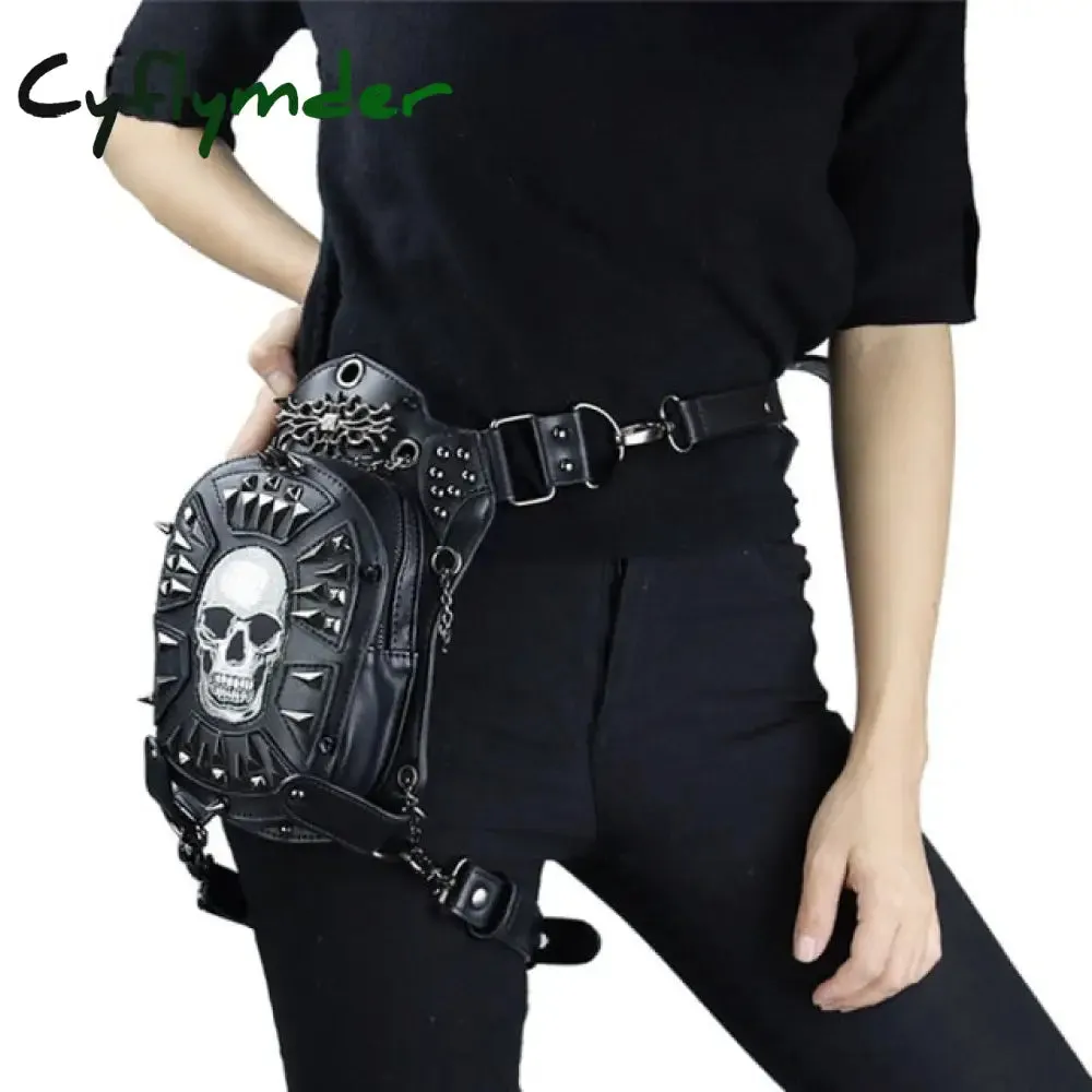 Cyflymder Steampunk Waist Leg Bags Women Men Victorian Style Holster Bag Motorcycle Thigh Hip Belt Packs Messenger Shoulder Bags