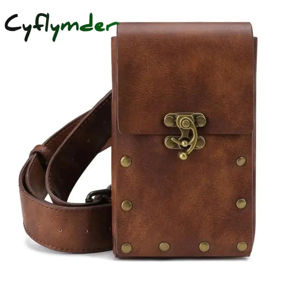 Cyflymder Steampunk Waist Leg Bags Women Men Victorian Style Holster Bag Motorcycle Thigh Hip Belt Packs Messenger Shoulder Bags