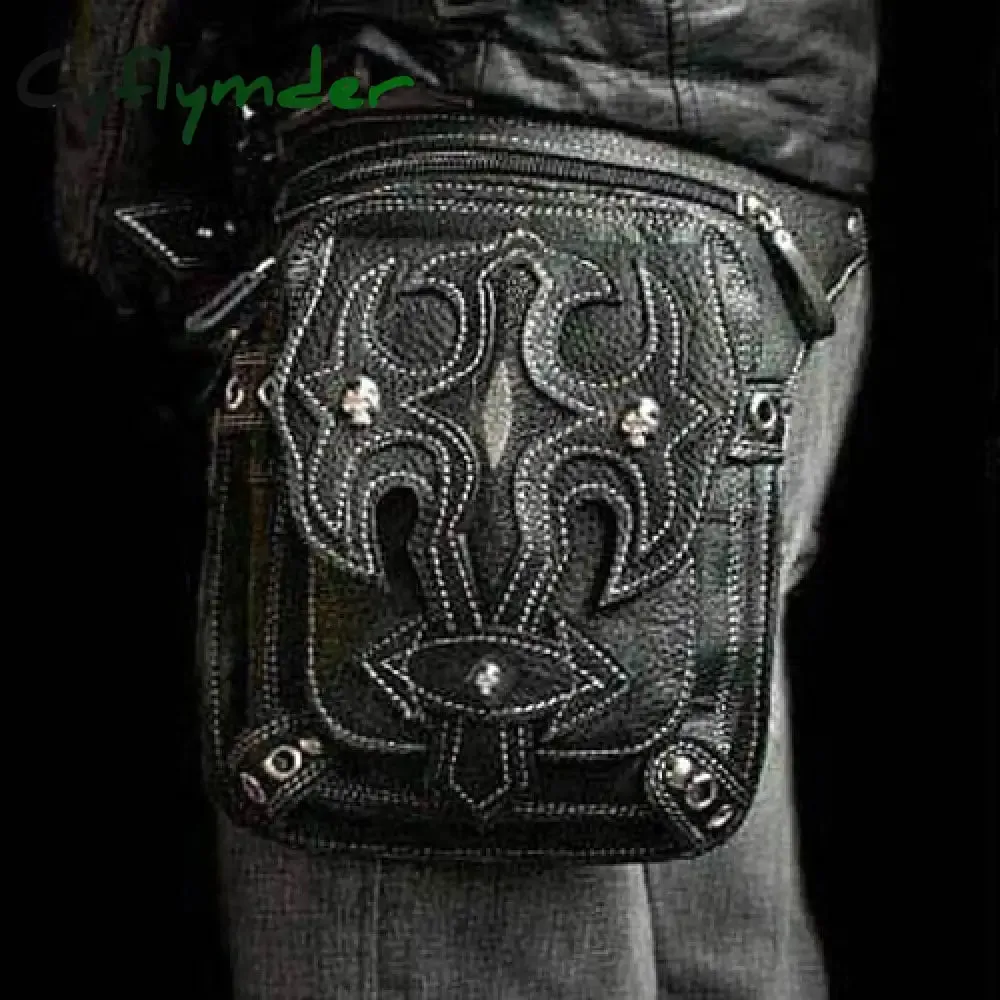 Cyflymder Steampunk Waist Leg Bags Women Men Victorian Style Holster Bag Motorcycle Thigh Hip Belt Packs Messenger Shoulder Bags