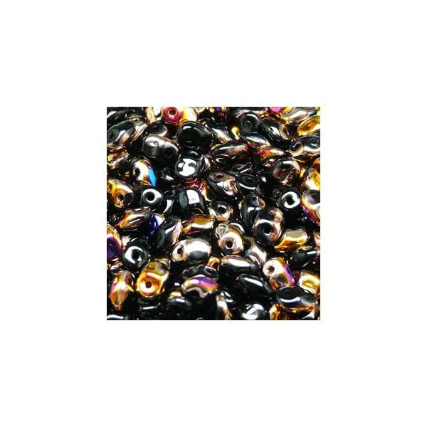 Czech Superuno Beads 22g Jet Sliperit