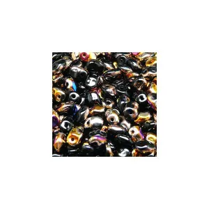 Czech Superuno Beads 22g Jet Sliperit