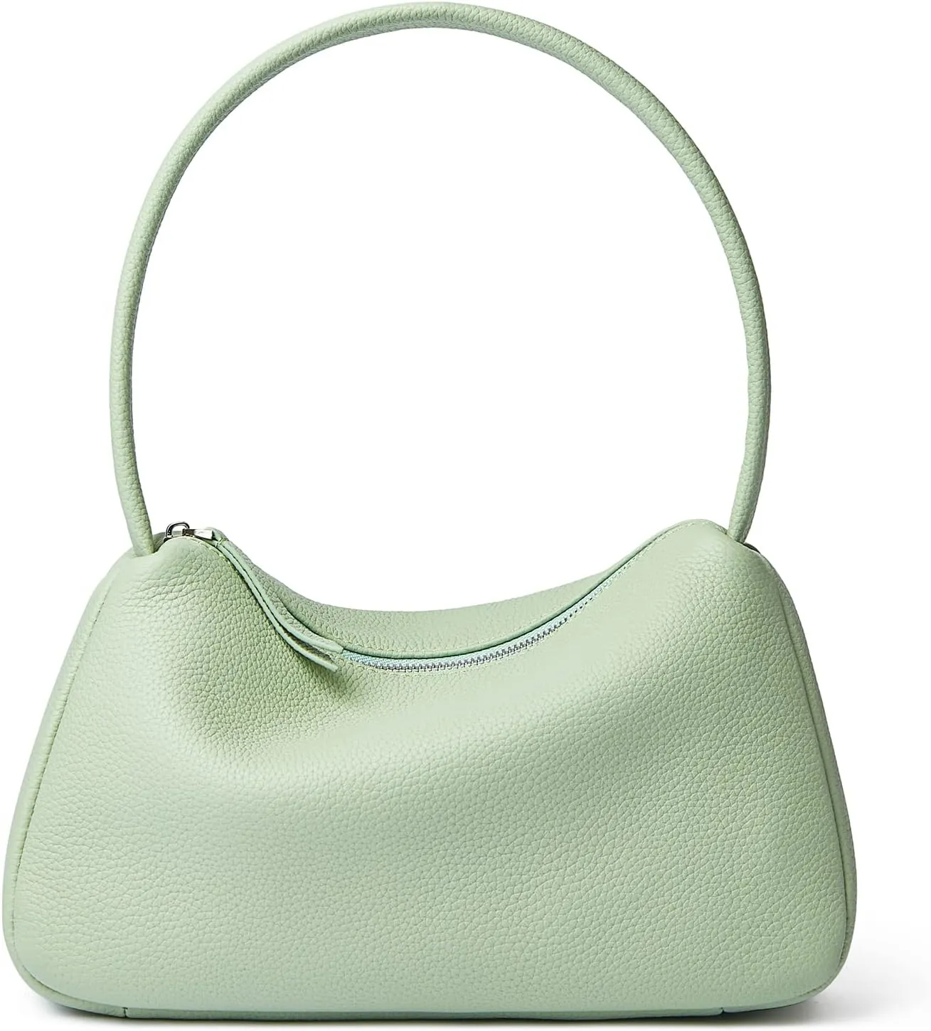 Daiblueland Small Leather Shoulder Bag For Women Premium Top Handle Tote Purse With Zipper Closure