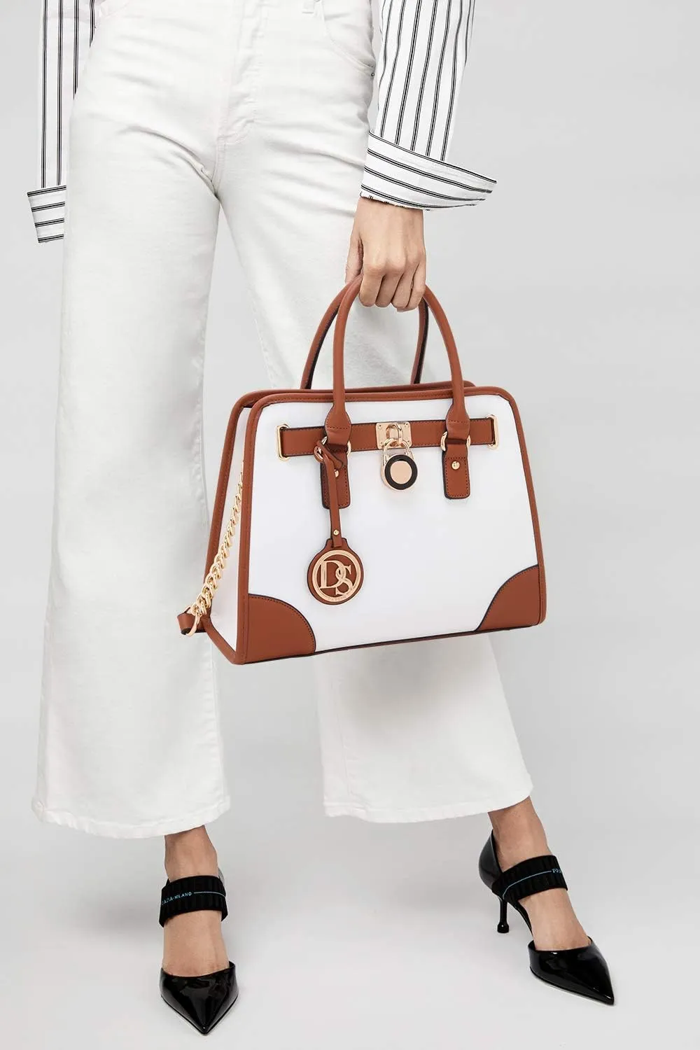 Dasein Women Handbags Top Handle Satchel Purse Shoulder Bag Hobo Bag Work Bag Set 2pcs