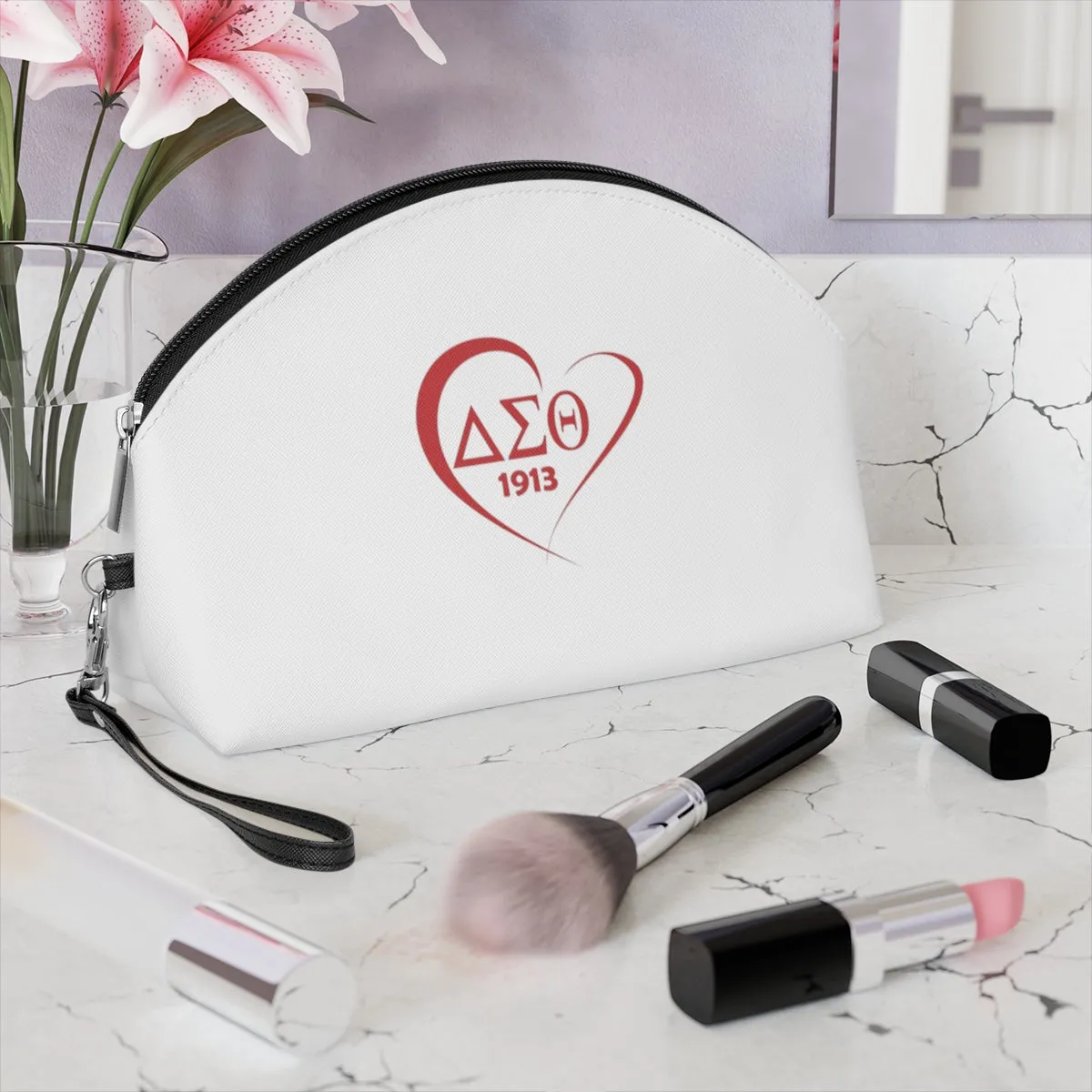 Delta Sigma Theta Sorority Makeup Bag