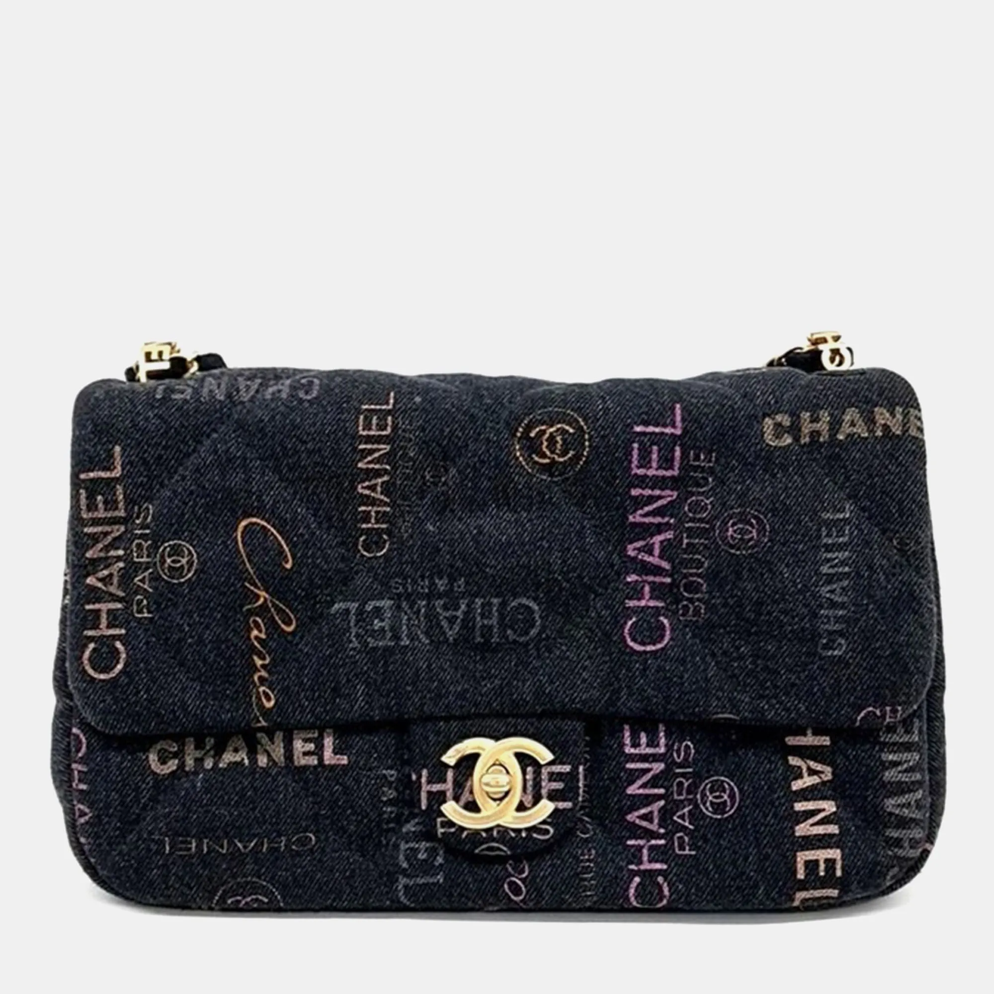 Denim Flap Bag
