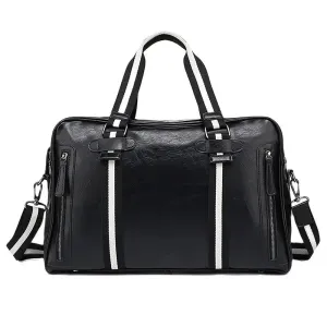 DENIM Leather Travel Bag Large Capacity Duffle Fitness Bags Handbag Shoulder Bags