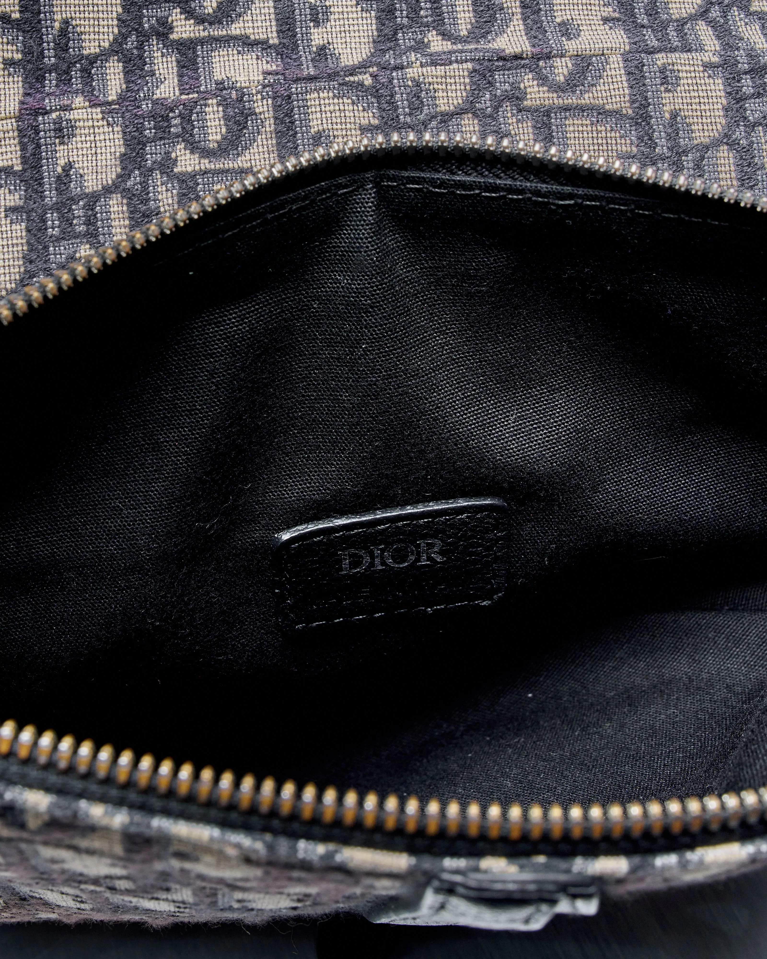 Dior 2019 Oblique Jacquard Saddle Messenger Bag