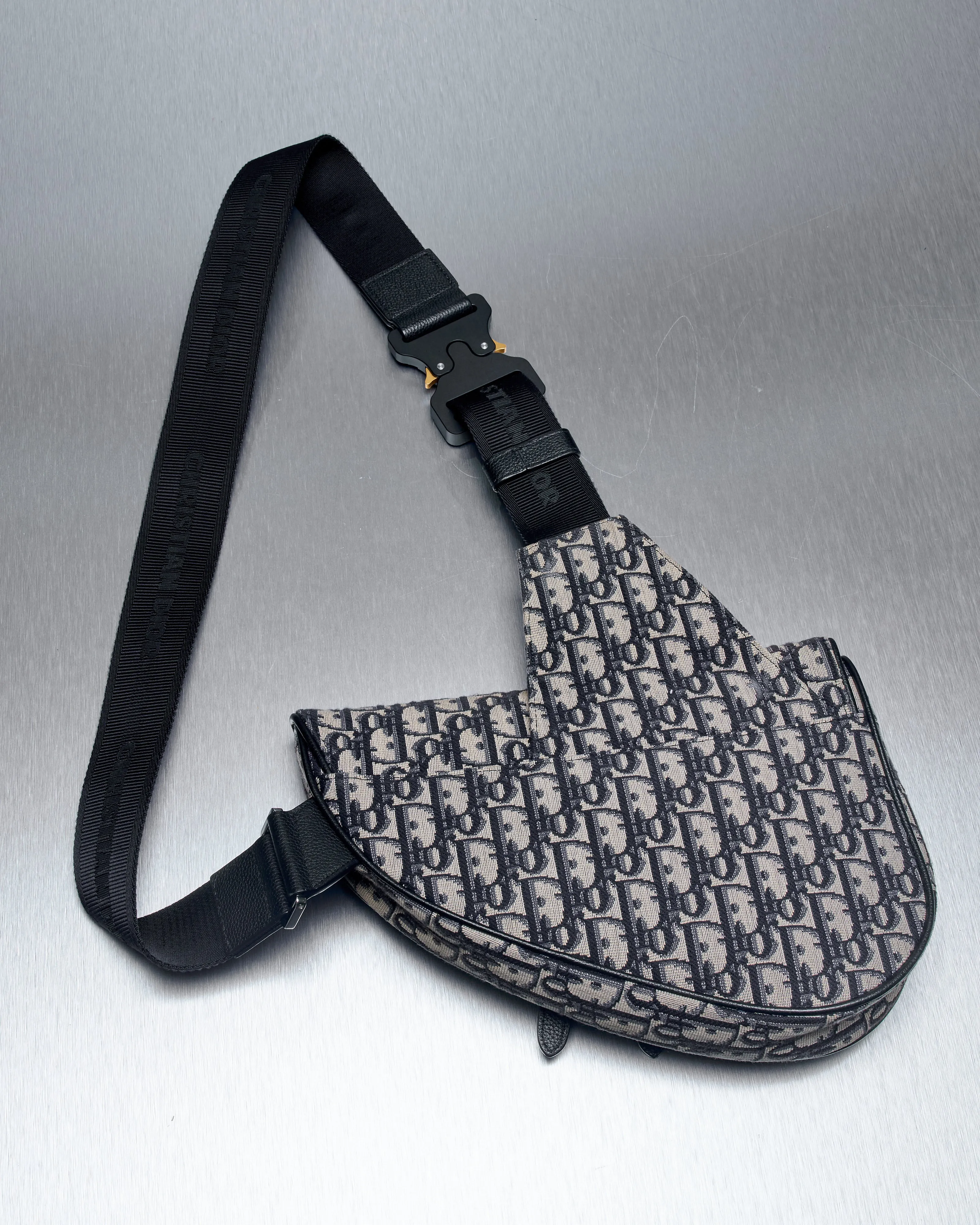 Dior 2019 Oblique Jacquard Saddle Messenger Bag