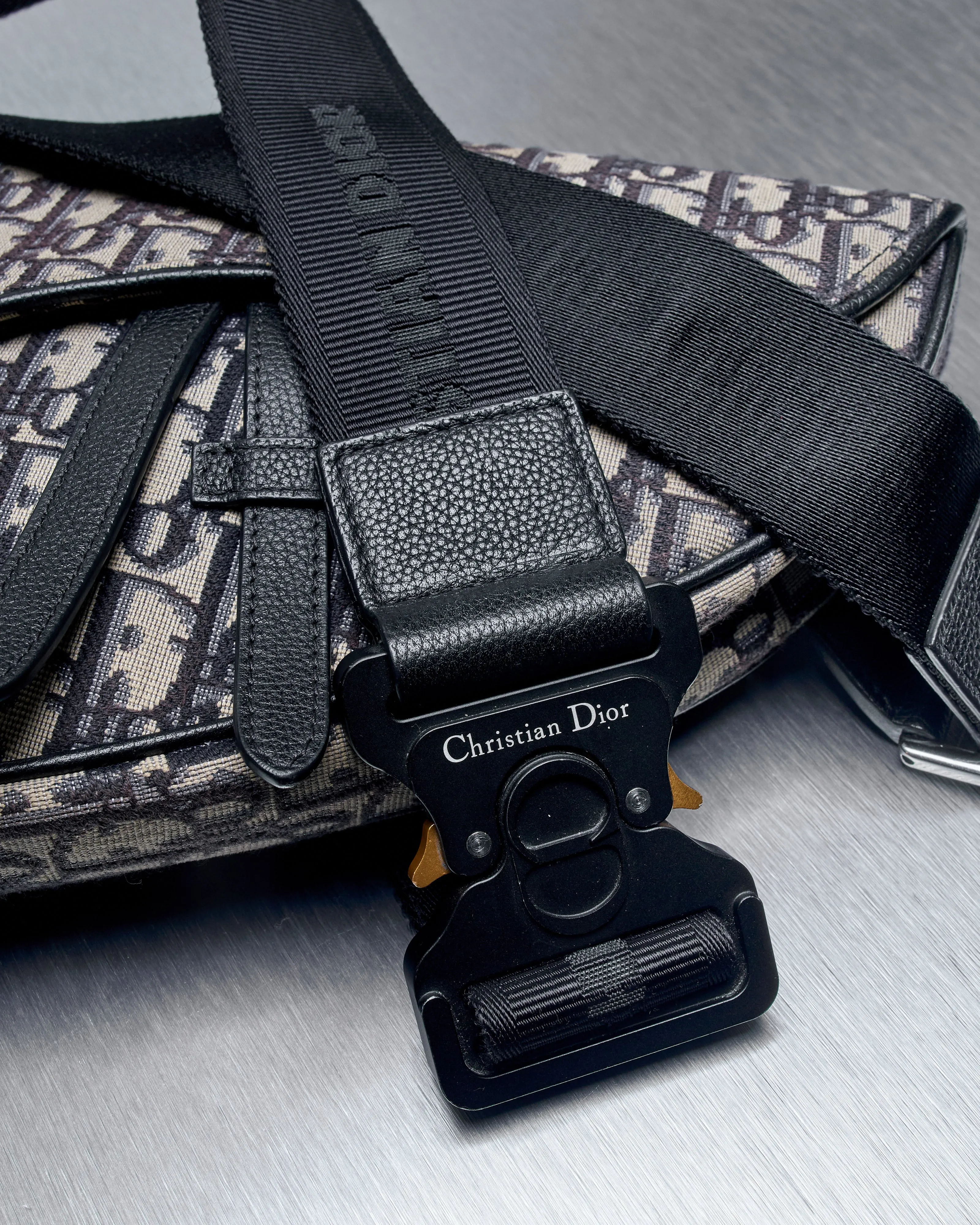 Dior 2019 Oblique Jacquard Saddle Messenger Bag