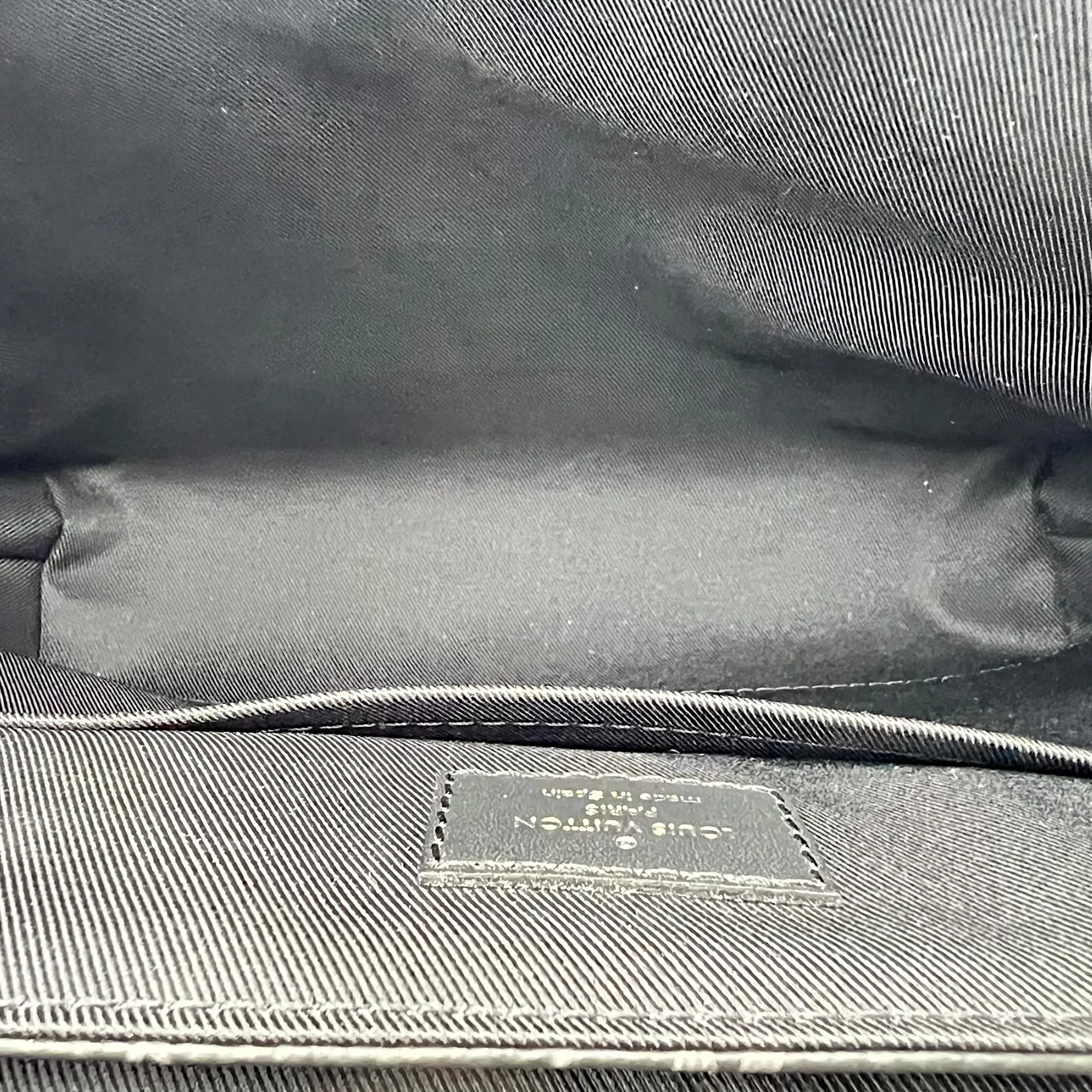 District PM Black Messenger in Monogram Coated Canvas, Silver hardware