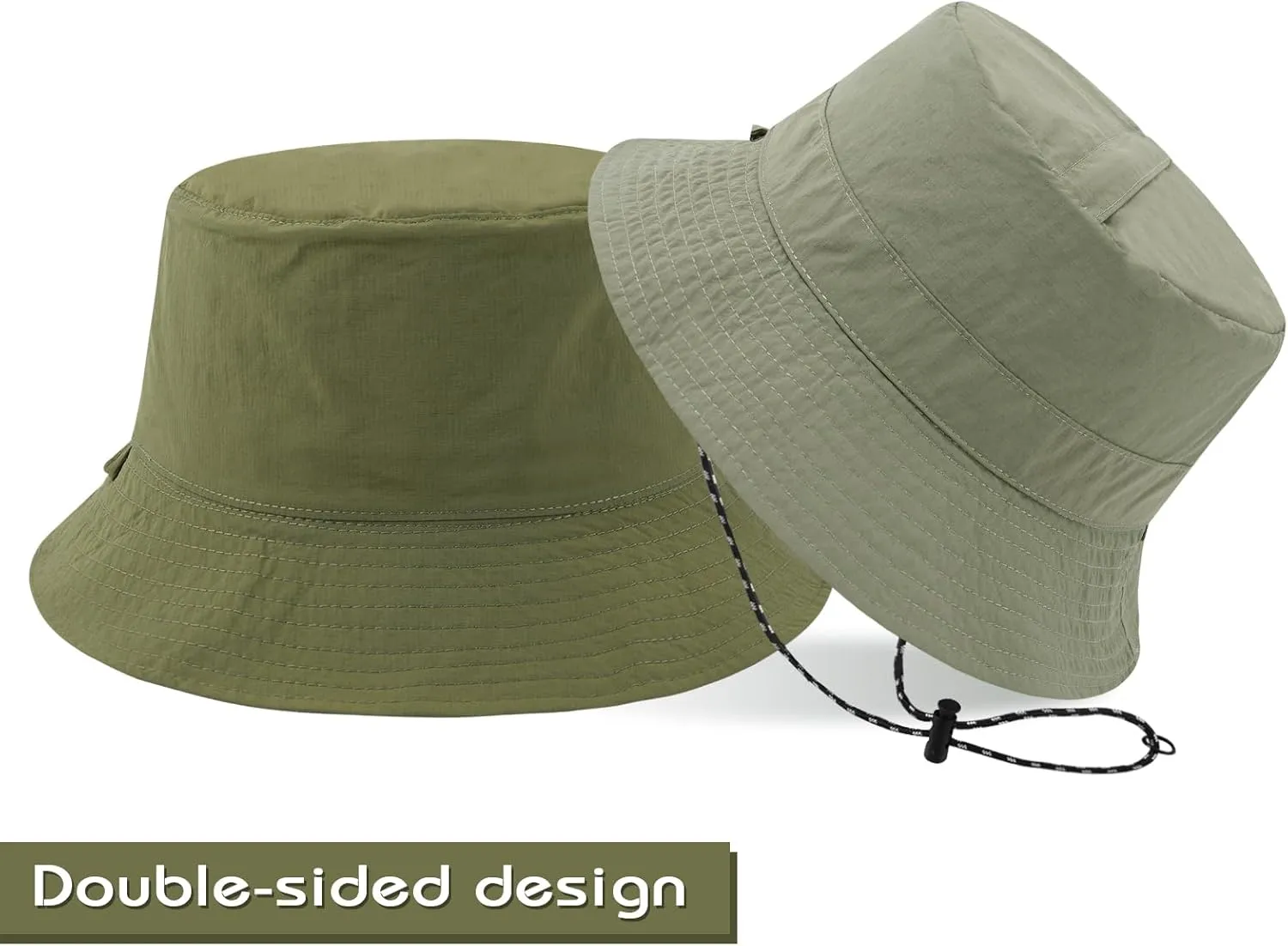 DOCILA Waterproof Bucket Hats for Men Plain Color Outdoor Fisherman Sun Caps