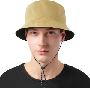 DOCILA Waterproof Bucket Hats for Men Plain Color Outdoor Fisherman Sun Caps