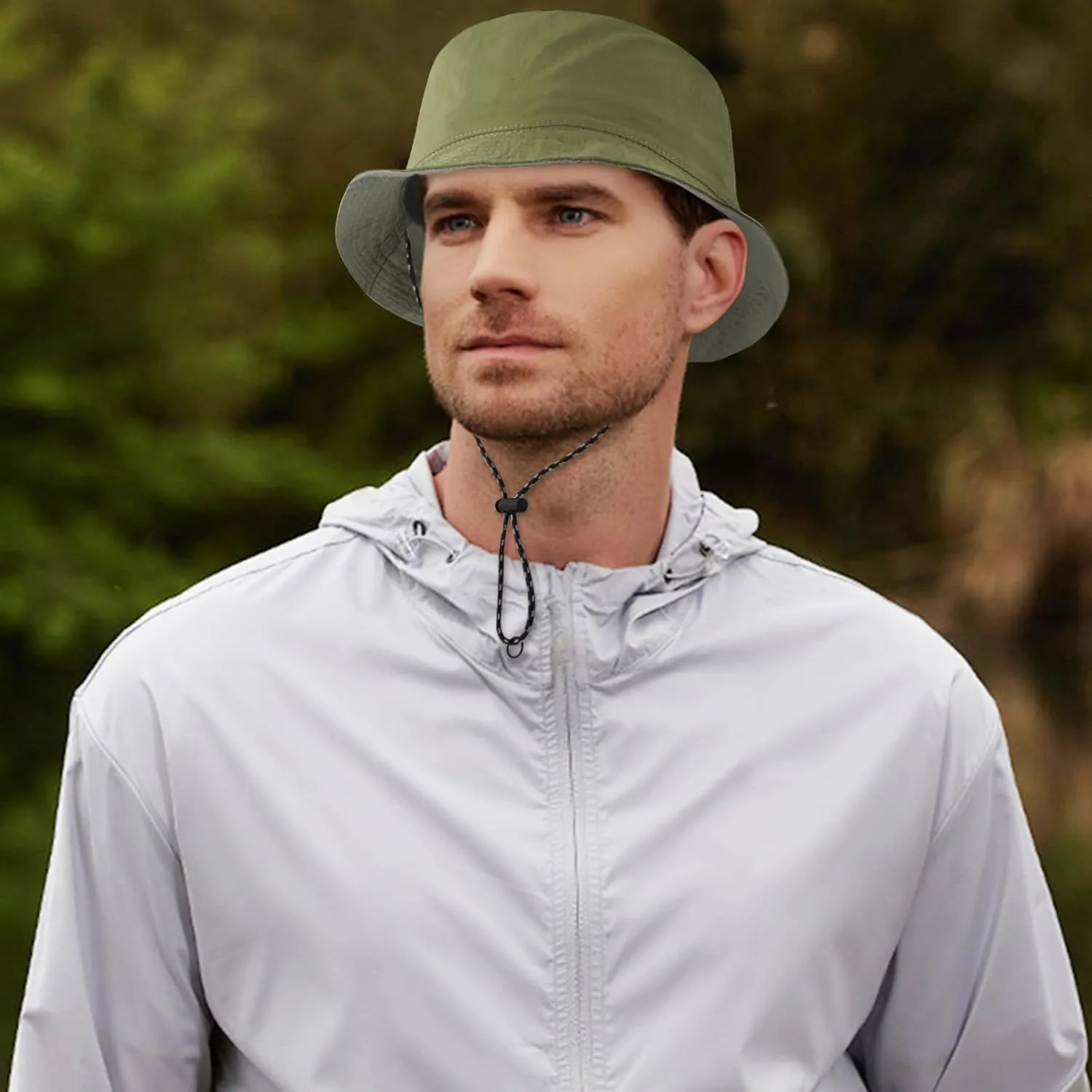 DOCILA Waterproof Bucket Hats for Men Plain Color Outdoor Fisherman Sun Caps