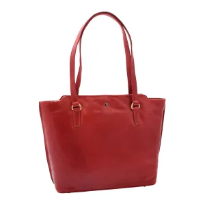DR357 Women's Large Casual Real Leather Shoulder Handbag Bordo