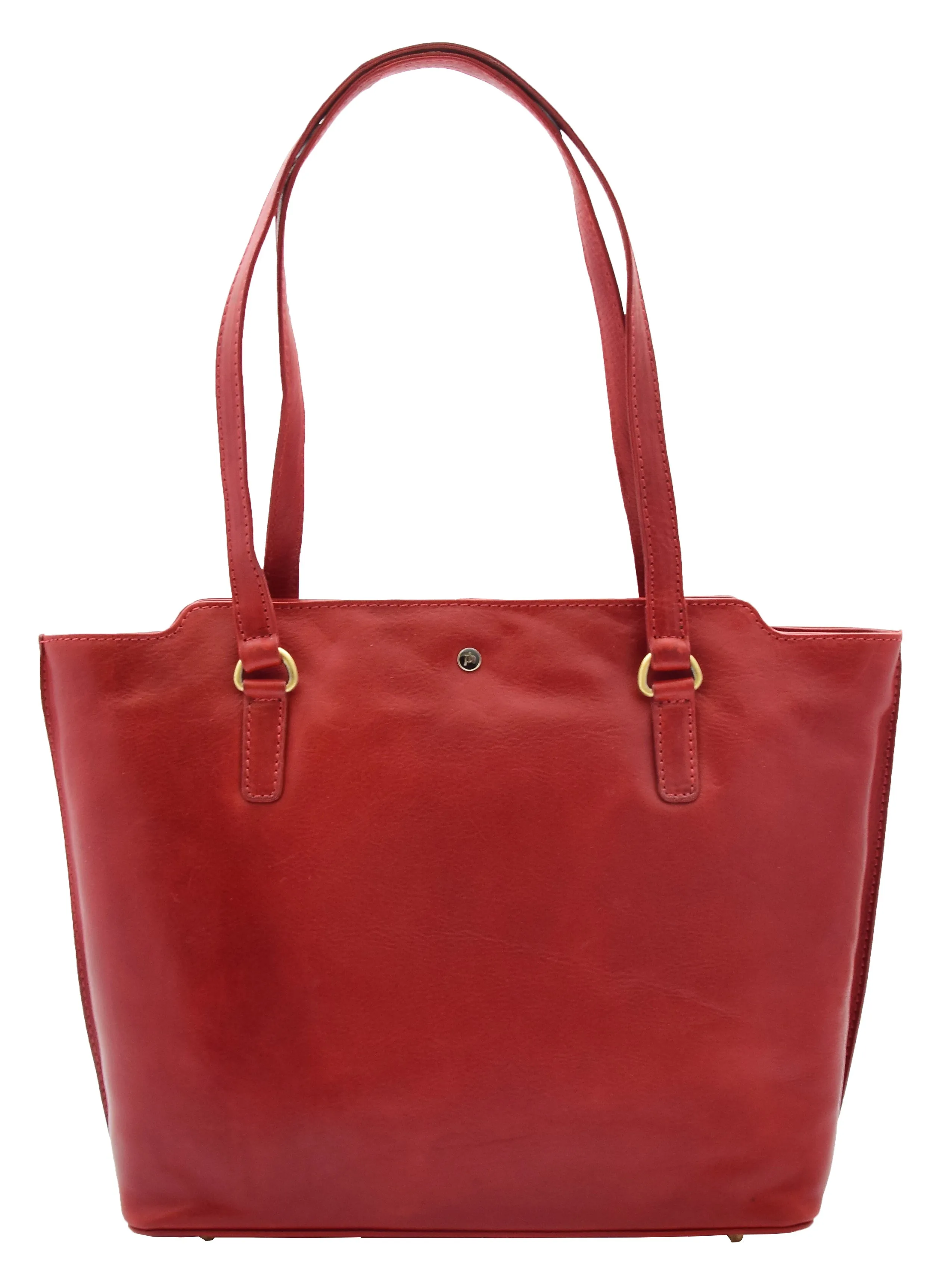 DR357 Women's Large Casual Real Leather Shoulder Handbag Bordo
