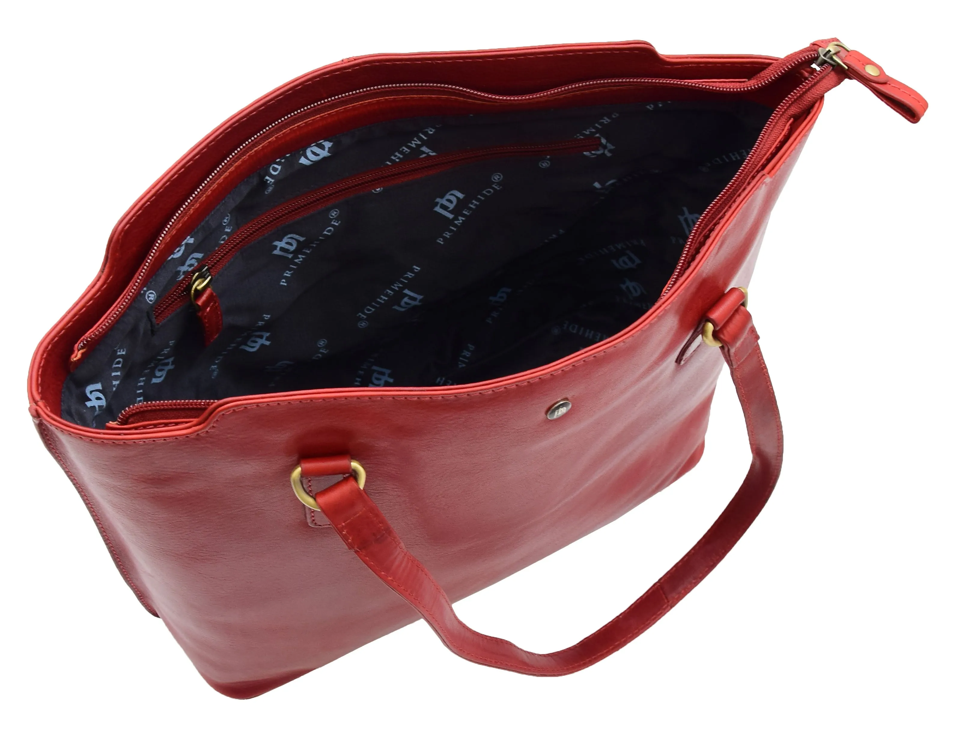 DR357 Women's Large Casual Real Leather Shoulder Handbag Bordo
