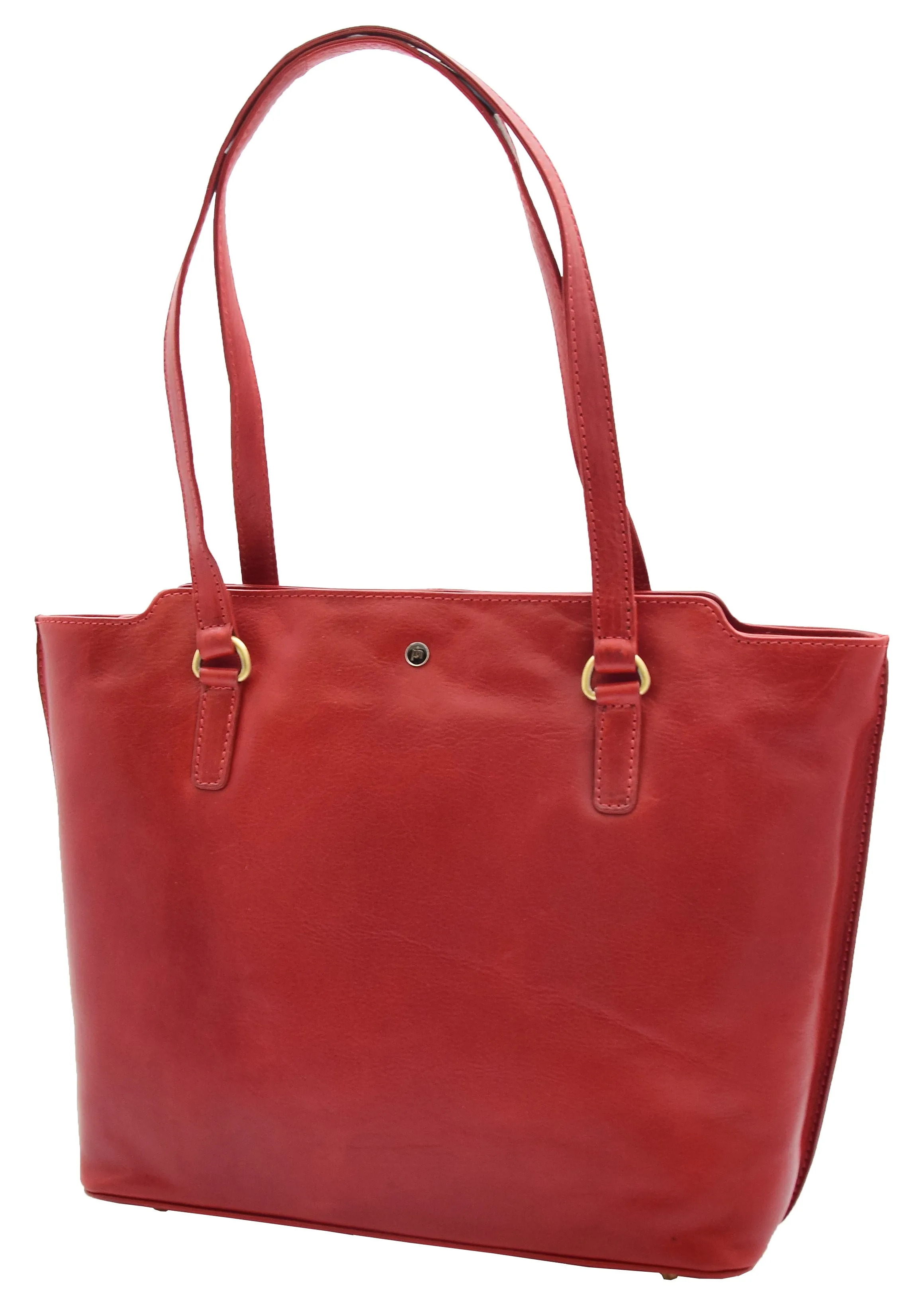 DR357 Women's Large Casual Real Leather Shoulder Handbag Bordo