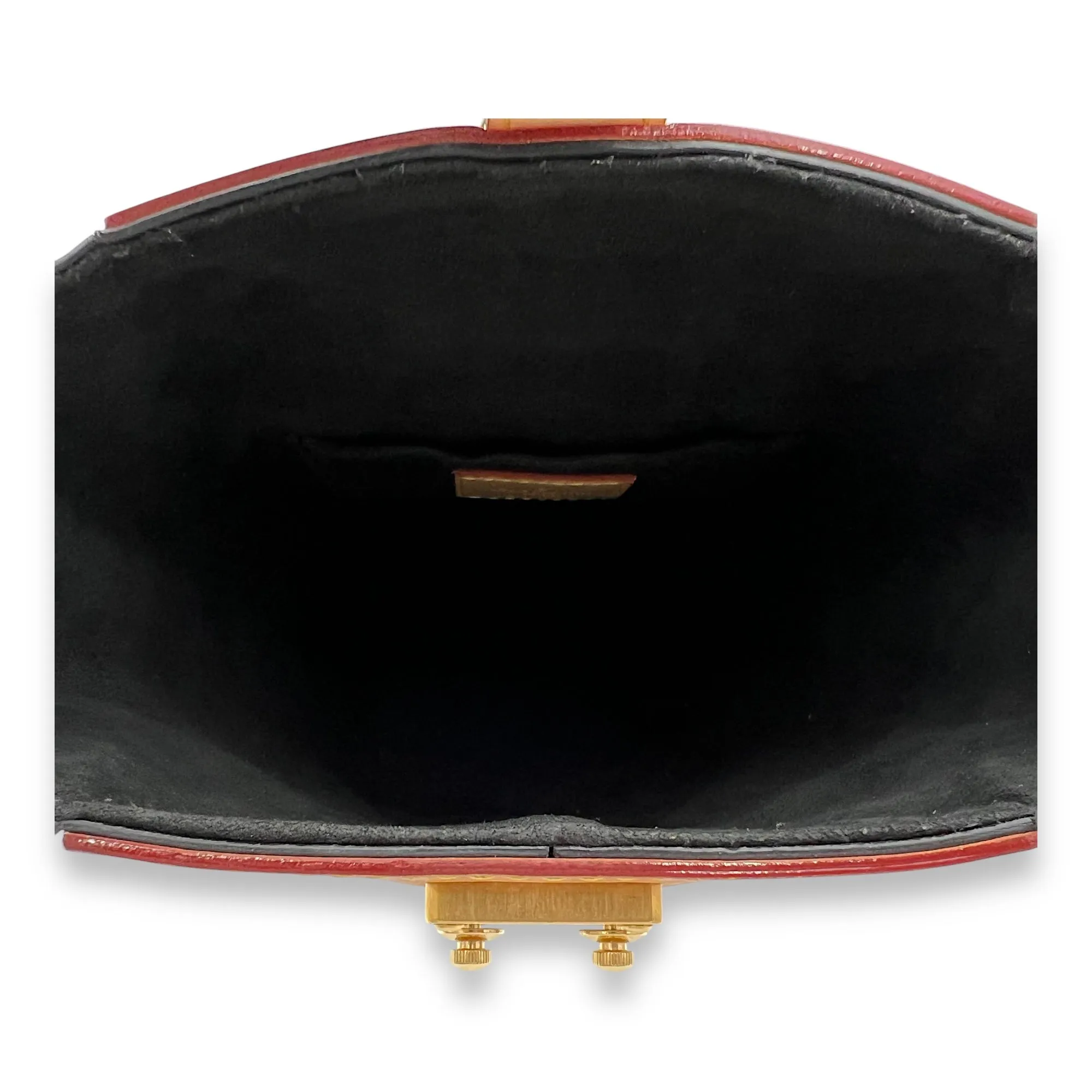 Duffle Brown Top Handle Bag in Monogram Coated Canvas, Gold hardware