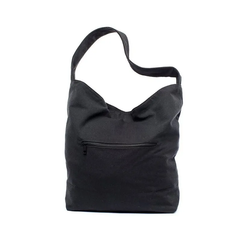 Earth Bag Hobo, Black (Recycled Plastic Bottle Series)