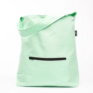 Earth Bag Hobo, Seafoam Green (Upcycled Billboard Bags)