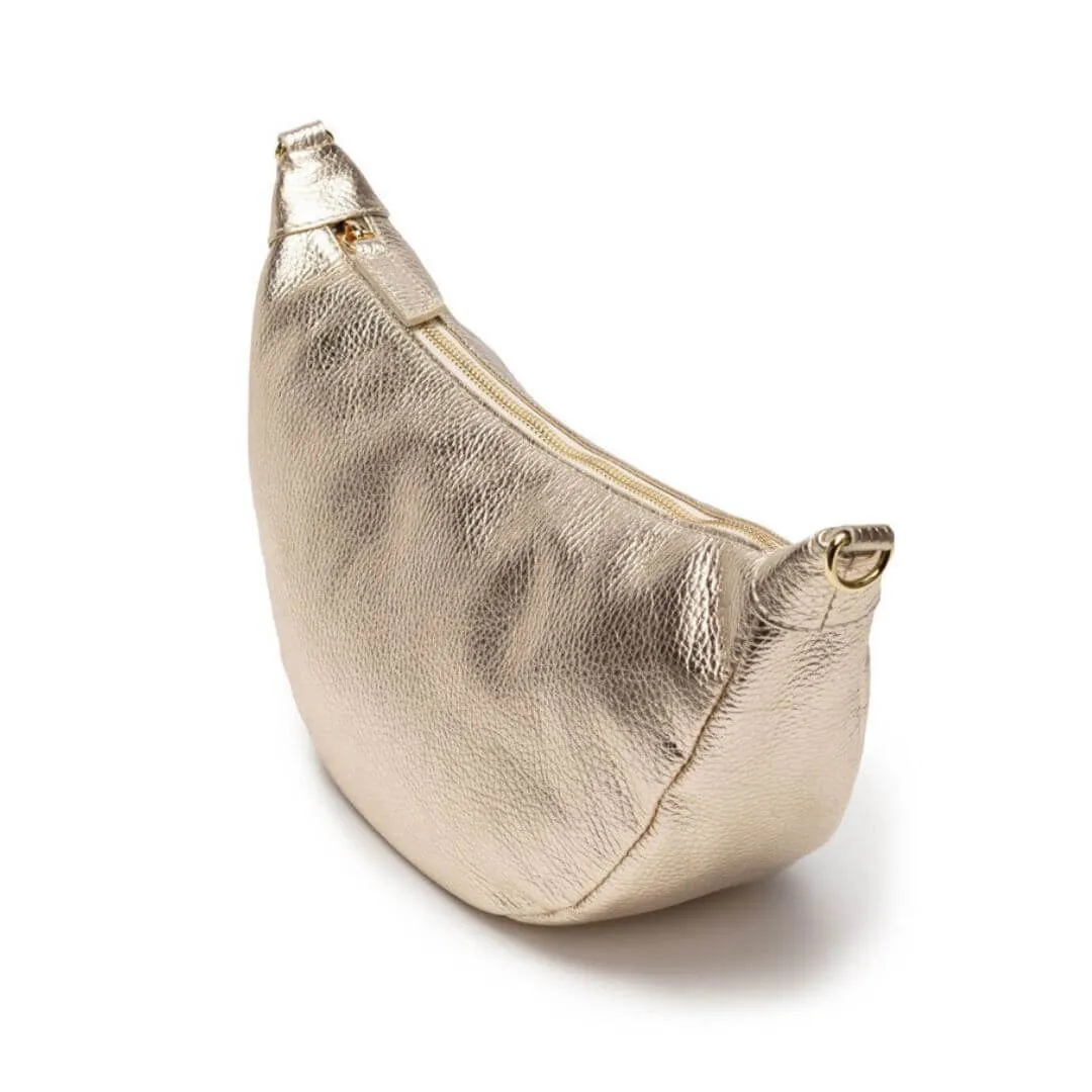 Elie Beaumont Leather Hobo Bag - Gold