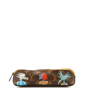 Elizabeth Pencil Pouch LV Friends Printed Monogram Canvas